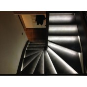 Rénovation escalier bois decor ardoise (38350)