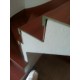 Habillage merisier escalier béton