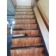 Habillage chêne blanchi escalier bois
