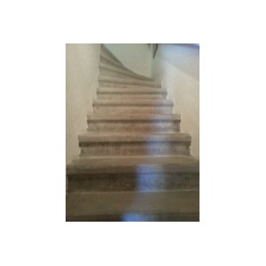 Recouvrement escalier beton en chêne blanchi (73270)