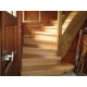 Escalier bois massif à rénover ton chêne (74140)