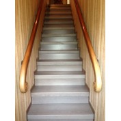 Escalier à rénover béton décor chêne blanchi (74500)