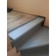 Escalier à rénover béton décor chêne argenté