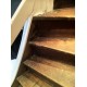 Escalier bois avec décor chêne argenté