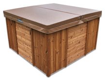 Hot-Tub en bois Couverture spa